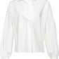 PINKO Elegant White Poplin Cotton Twinset Blouse