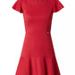 Liu Jo Chic Short-Sleeved Crew-Neck Red Dress