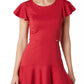 Liu Jo Chic Short-Sleeved Crew-Neck Red Dress