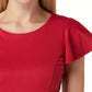 Liu Jo Chic Short-Sleeved Crew-Neck Red Dress