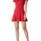 Liu Jo Chic Short-Sleeved Crew-Neck Red Dress