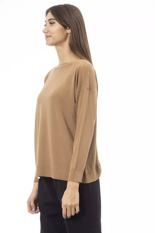 Alpha Studio Beige Viscose Women Sweater