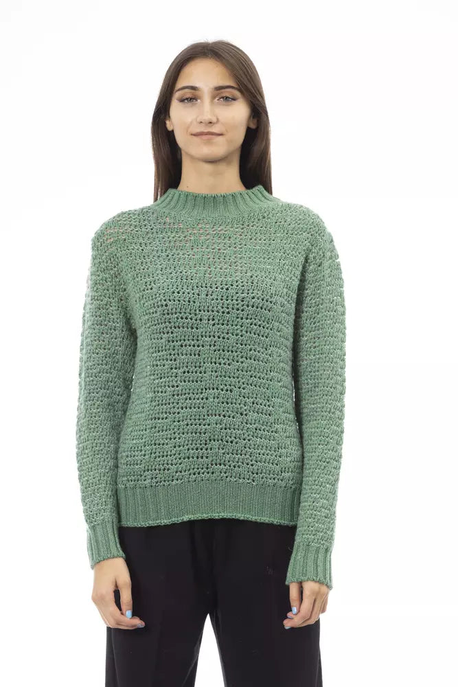 Alpha Studio Green Polyamide Women Sweater