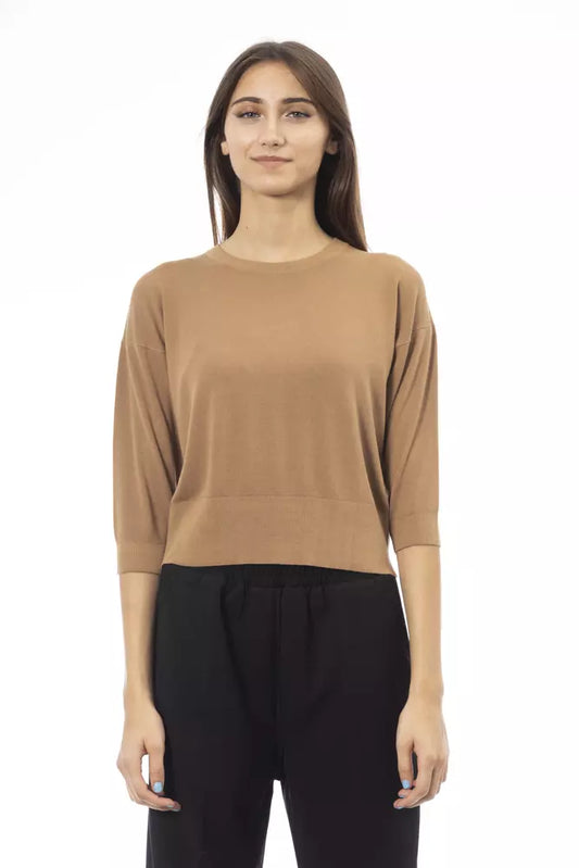 Alpha Studio Beige Viscose Women Sweater