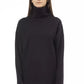 Alpha Studio Black Viscose Women Sweater Turtleneck Long Sleeve