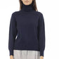 Alpha Studio Blue Wool Women Sweater