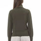 Alpha Studio Green Merino Wool Women Turtleneck Sweater