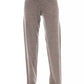 Alpha Studio Brown Wool Women Pant