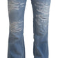 Dsquared² Elegant Mid Waist Flared Denim Jeans