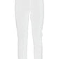 Yes Zee Chic White Slim-Fit Milano Stitch Trousers