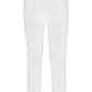 Yes Zee Chic White Slim-Fit Milano Stitch Trousers