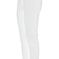 Yes Zee Chic White Slim-Fit Milano Stitch Trousers