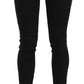 Costume National Chic Mid Waist Skinny Black Denim