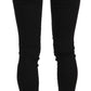 Costume National Chic Mid Waist Skinny Black Denim