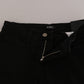 Costume National Chic Mid Waist Skinny Black Denim