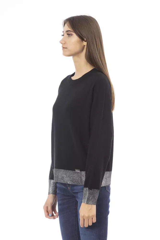 Baldinini Trend Black Wool Women Sweater