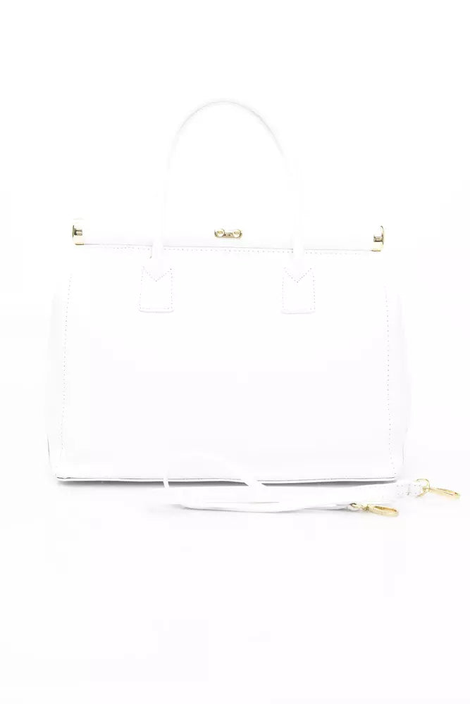 Baldinini Trend White Leather Women Handbag