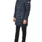 Yes Zee Elegant Long Hooded Jacket in Technical Fabric