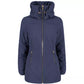 Yes Zee Elegant High Collar Down Jacket in Blue