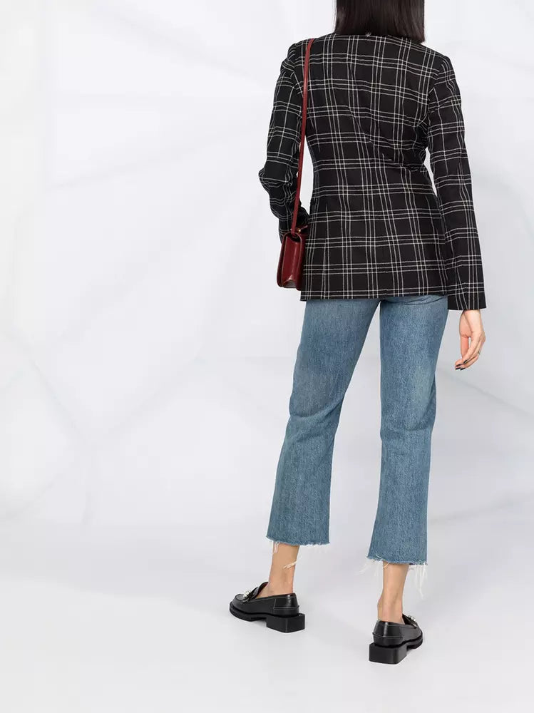 Twinset Elegant Checked Blazer Jacket