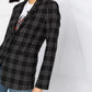 Twinset Elegant Checked Blazer Jacket