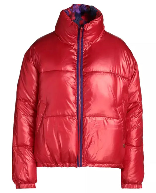 Twinset Reversible Floral Red Down Jacket