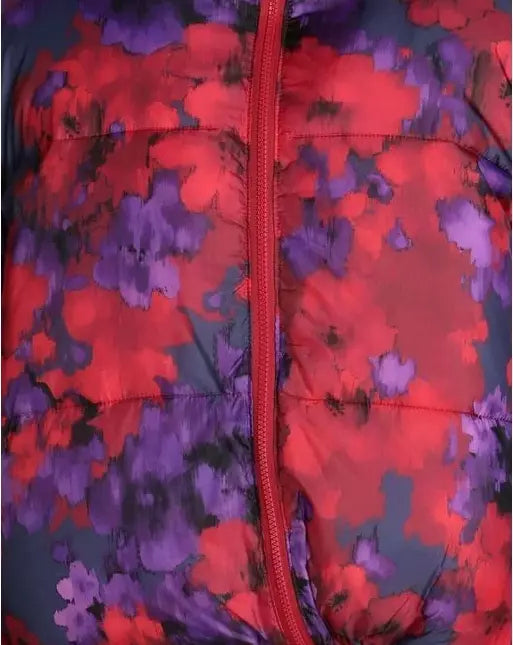 Twinset Reversible Floral Red Down Jacket