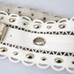 Roberto Cavalli Elegant White Leather Wide Belt