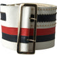 Roberto Cavalli Multicolor Leather Wide Statement Belt