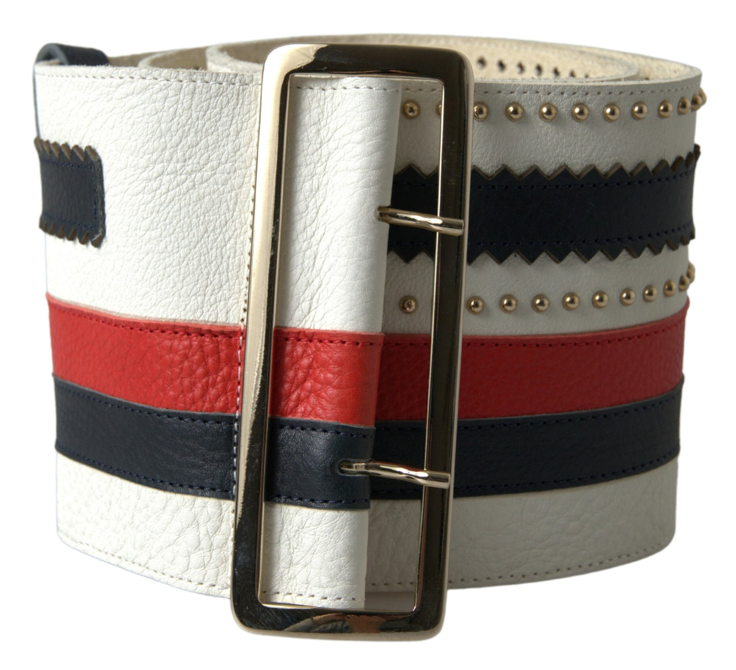 Roberto Cavalli Multicolor Leather Wide Statement Belt