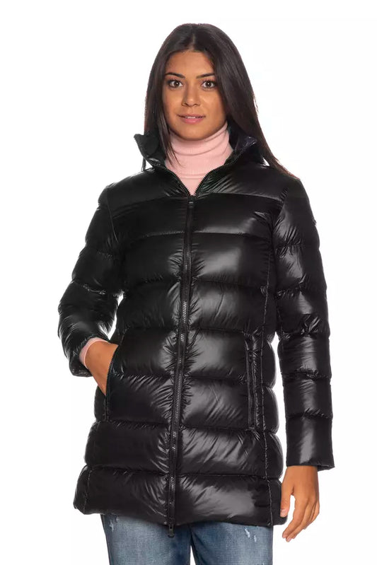 Refrigiwear Elegant Long Ellis Black Down Jacket