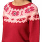 Twinset Abstract Motif Crewneck Rhinestone Sweater