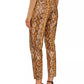 Twinset Chic Python Print Eco-Leather Trousers