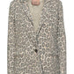 Twinset Chic Leopard Print One-Button Jacket