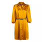 Liu Jo Radiant Yellow Summer Dress with Belt