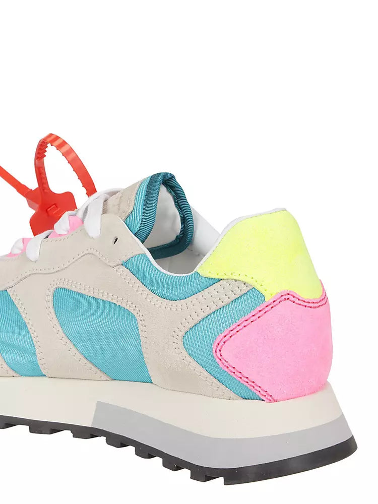 Off-White Multicolor Leather and Tech Fabric Sneakers