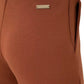 Twinset Chic Brown Stretch Trousers with Side Pockets