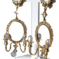 Dolce & Gabbana Gold Plated Mirror Chandelier Earrings