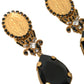 Dolce & Gabbana Gold Votive Crystal Madonna Earrings