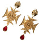 Dolce & Gabbana Opulent Gold-Toned Clip-On Earrings