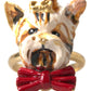 Dolce & Gabbana Golden Canine Chic Resin & Brass Ring