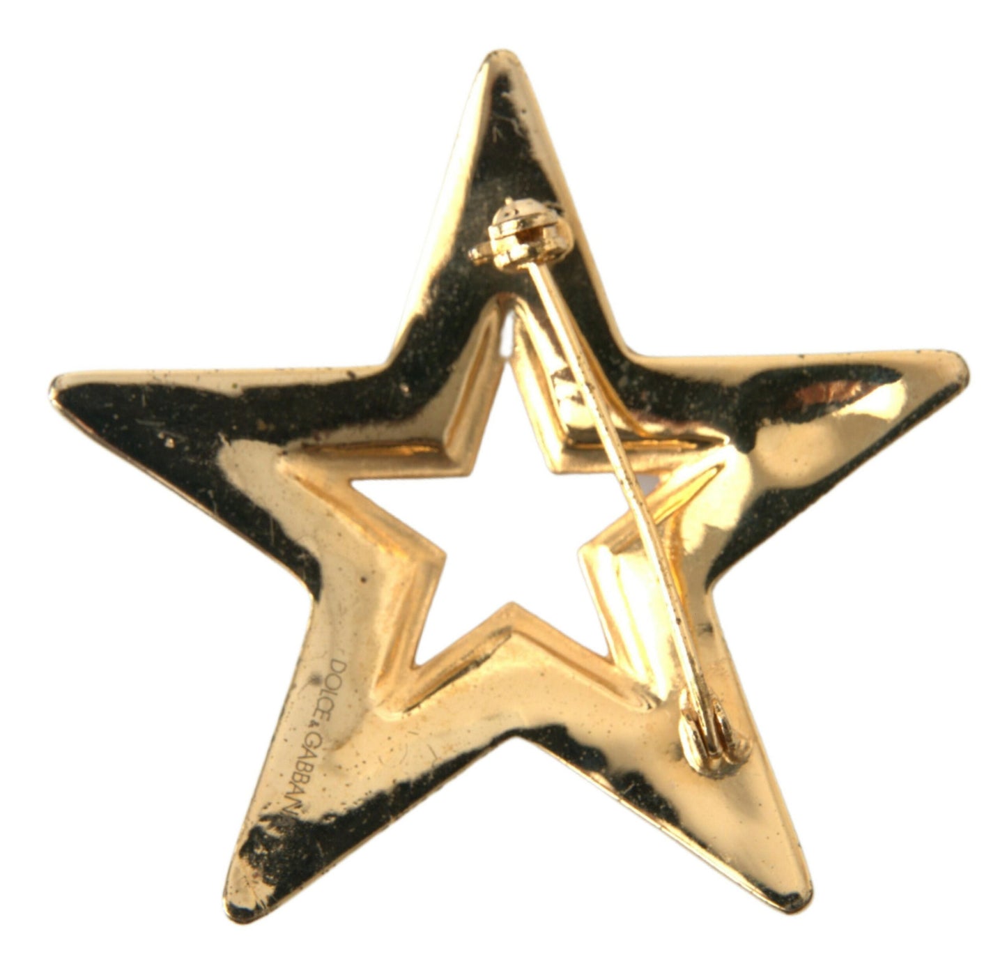 Dolce & Gabbana Elegant Gold Plated Star Pin