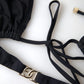 Dolce & Gabbana Elegant Black Two-Piece Bikini Swimsuit