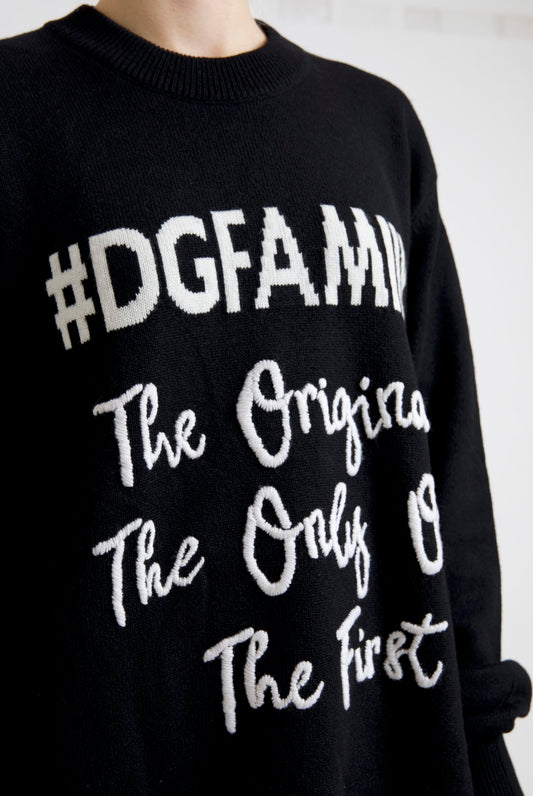 Dolce & Gabbana Elegant Black Cashmere Pullover Sweater