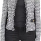 Liu Jo Elegant Knit Jacket with Eco-Leather Accents