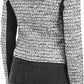 Liu Jo Elegant Knit Jacket with Eco-Leather Accents