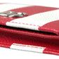 Dolce & Gabbana Elegance Unfolded: Red & White Leather Bifold Wallet