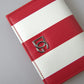 Dolce & Gabbana Elegance Unfolded: Red & White Leather Bifold Wallet