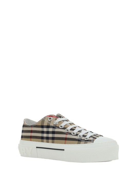 Burberry Elegant Archive Beige Low Top Sneakers