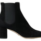 Dolce & Gabbana Elegant Black Stretch Ankle Boots